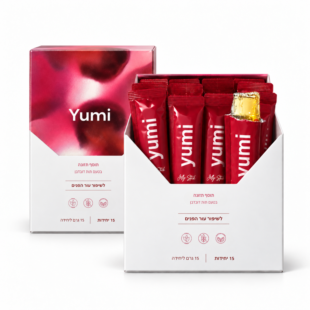 שתי קופסאות ג'לי סטיק קולגן YUMI